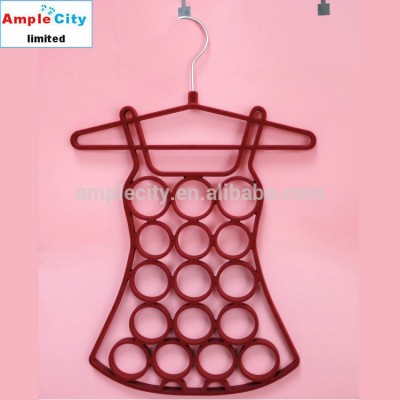 Hot Selling Pretty Design Circle Ring Scarf Flocking Hanger